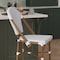 Flash Furniture Lourdes Stackable IndoorOutdoor French Bistro 26 High Counter Height Stool, WhiteGray and Bamboo SDA-AD642001-F-CS-WHGY-NAT-GG - alternate 9